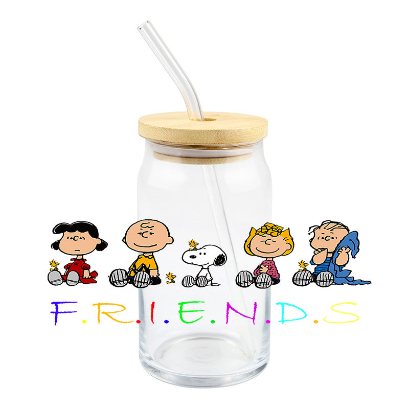 Dog Friends - UV DTF 16 oz Cup Wrap