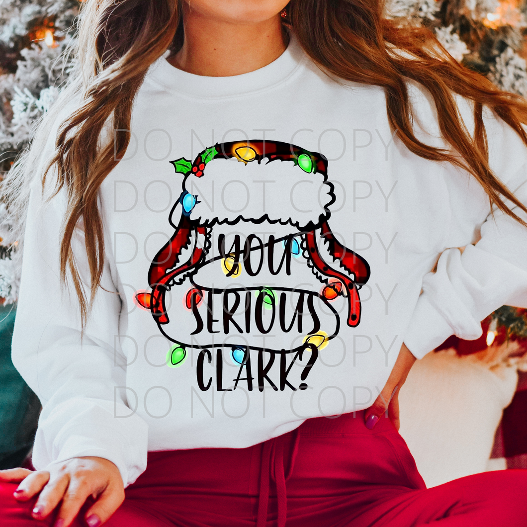 You Serious Clark Christmas vacation **THIN** Screen Print Transfer adult size